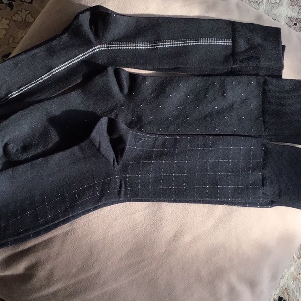Black dress socks with Pattern 3 Pairs New